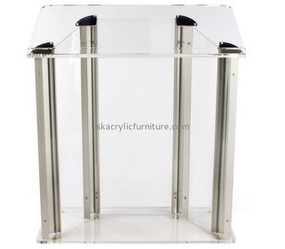 Perspex furniture suppliers customized clear plexiglass lectern furniture AP-646
