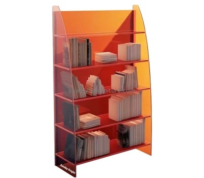Custom wholesale acrylic 4 tiers bookshelf AT-949