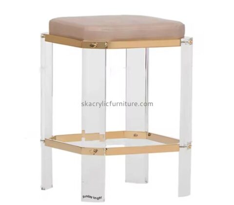 Custom wholesale acrylic makeup stool AC-123