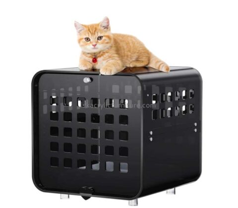 Custom wholesale acrylic cat crate cage AB-128