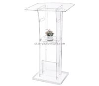 China plexiglass manufacturer custom acrylic conference lectern AP-1281