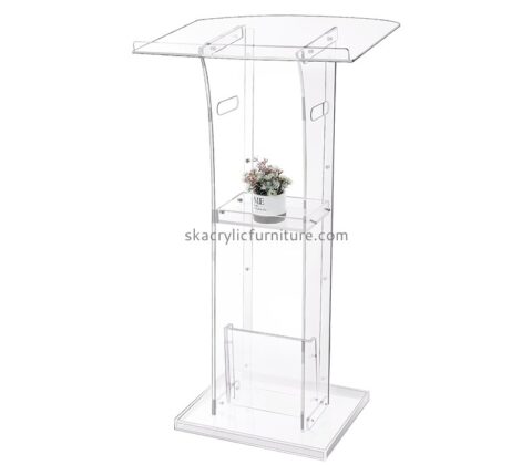 China plexiglass manufacturer custom acrylic conference lectern AP-1281