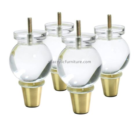 Lucite fruniture supplier custom acrylic furniture legs couch feet AL-052