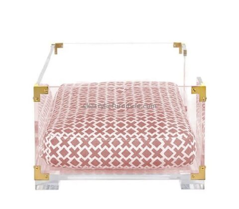 Acrylic manufacturer custom plexiglass pet bed lucite dog bed AB-041