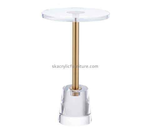 Lucite fruniture supplier custom acrylic round side table end table AT-852