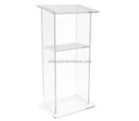 Plexiglass furniture manufacturer custom acrylic church school event reception hostess stand desk AP-1252