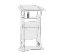 Plexiglass furniture supplier custom acrylic floor standing lectern lucite podium AP-1239