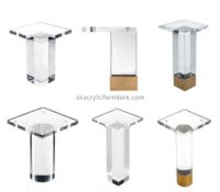 China acrylic supplier custom plexiglass furniture legs AL-044