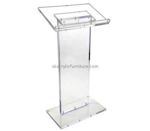 China acrylic supplier custom plexiglass presentation lectern AP-1247