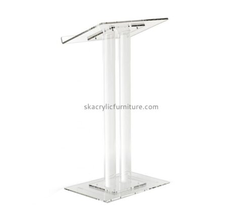 Acrylic furniture supplier custom plexiglass lectern lucite pulpit AP-1241