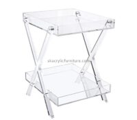 Wholesale custom acrylic 2-tier foldable tray table AT-1051