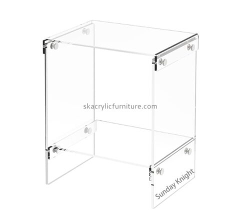 Wholesale custom acrylic 2-tier end table AT-1046