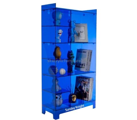 Wholesale custom acrylic floor standing book shelf AT-1044