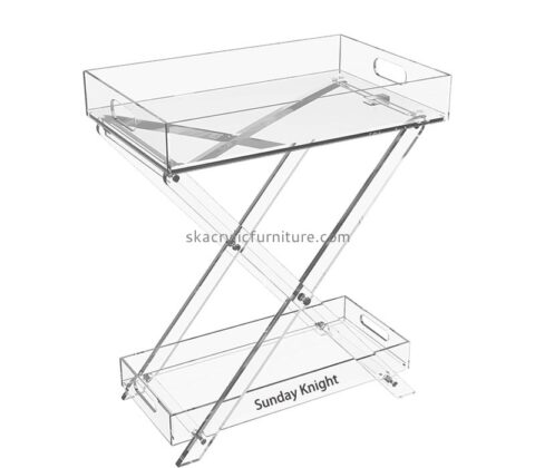 Wholesale custom acrylic removable folding trays AT-1041