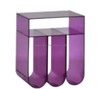 Wholesale custom acrylic living room side table with storage AT-1025