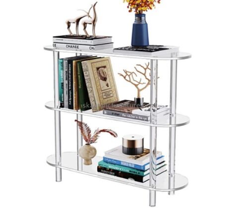 Wholesale custom acrylic 3 tiers open book shelf AT-1028