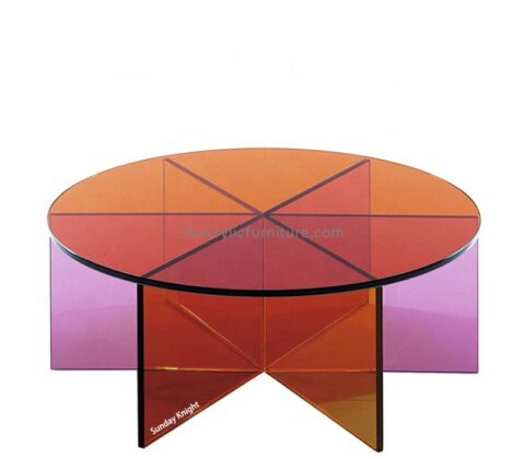 Custom wholesale acrylic six sectors round table AT-1016