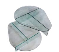 Custom wholesale acrylic pear-shaped coffee table AT-1013