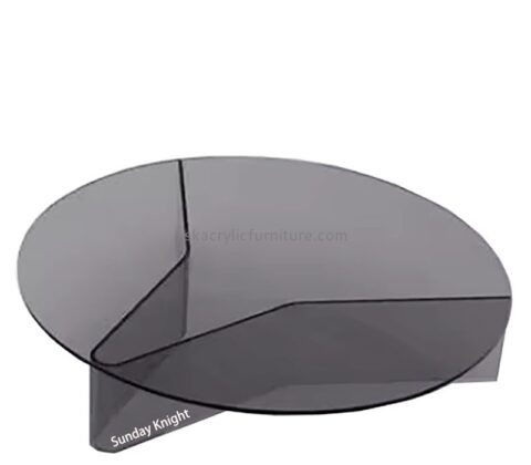 Custom wholesale acrylic round low coffee table AT-1007