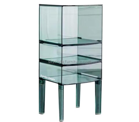 Custom wholesale acrylic side table with storage AT-1003