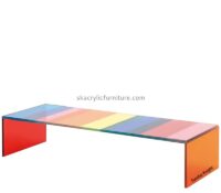 Custom wholesale rainbow acrylic living room sofa side table AT-990