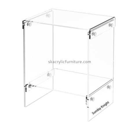 Custom wholesale acrylic 2-tier end table for small spaces AT-984