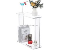 Custom wholesale acrylic narrow side table for small spaces AT-976