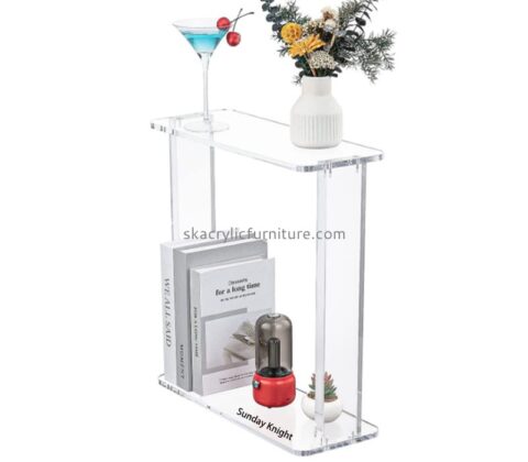 Custom wholesale acrylic narrow side table for small spaces AT-976