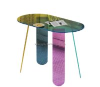 Custom wholesale iridescent acrylic coffee table AT-973