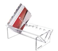 Custom wholesale acrylic V shape standing bookshelf AT-972