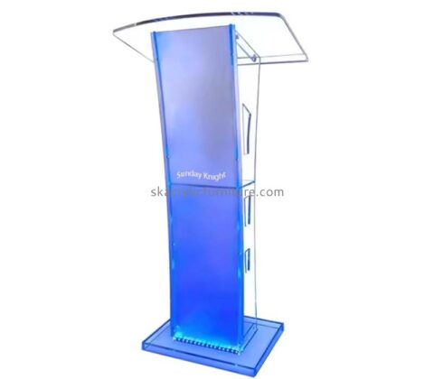 Custom wholesale acrylic lectern stand with LED light AP-1316