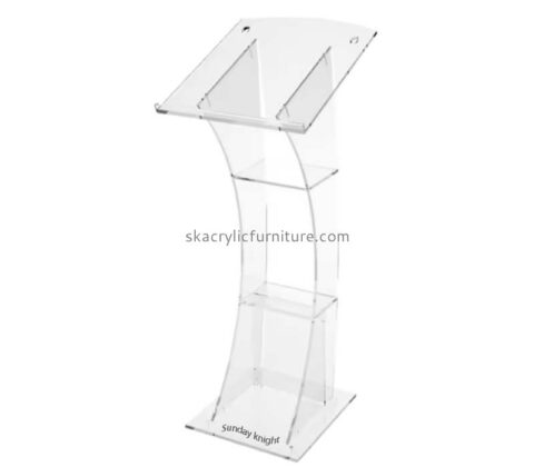 Custom acrylic wedding event reception podium AP-1311