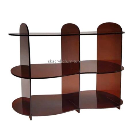 Custom wholesale acrylic 3 layers dining roon storage side table AT-947