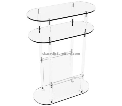 Custom wholesale acrylic narrow side end table AT-935