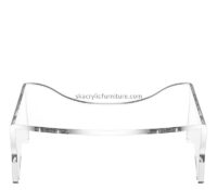 Custom clear acrylic toilet squat stool for bathroom AC-098