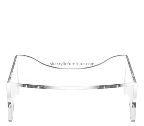 Custom clear acrylic toilet squat stool for bathroom AC-098