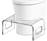 Custom clear acrylic foot poop stool for kids AC-096