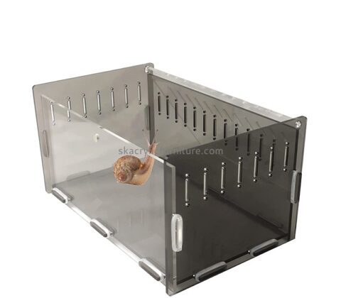 Custom acrylic reptile feeding tarantula habitat box AB-098