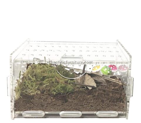 China plexiglass manufacturer custom acrylic reptile terrarium AB-087