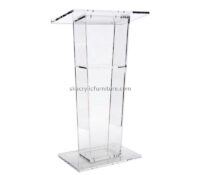 China plexiglass manufacturer custom acrylic reception guest teacher's conference speech podium AP-1273