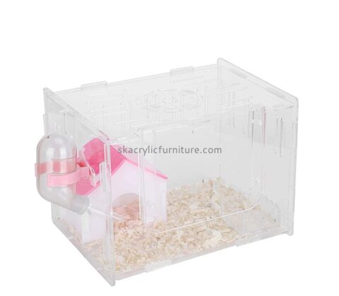 Acrylic item supplier custom plexiglass small pets cage AB-084