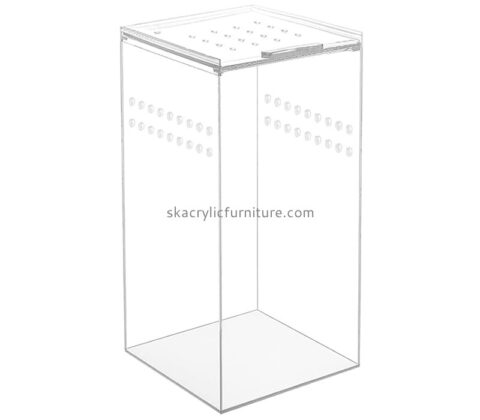 Acrylic products manufacturer custom lucite tarantula enclosure reptile habitat terrarium breeding box AB-081