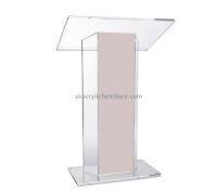 China acrylic supplier custom plexiglass podium for forum AP-1271