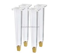 Lucite fruniture supplier custom acrylic coffee table leg replacement leg AL-066