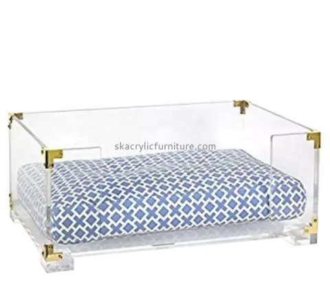 China perspex manufacturer custom acrylic dog cat pet bed AB-075