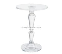 China acrylic manufacturer custom plexiglass round small coffee table AT-864