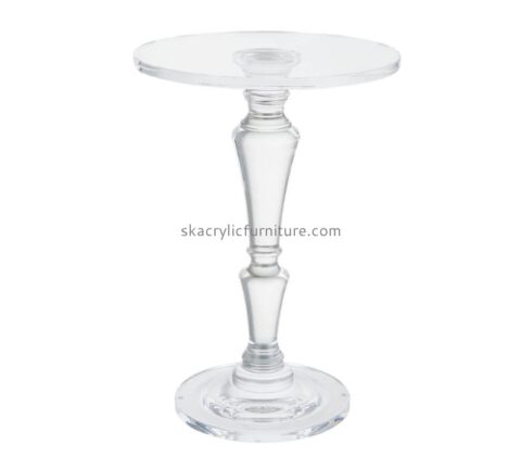 China acrylic manufacturer custom plexiglass round small coffee table AT-864