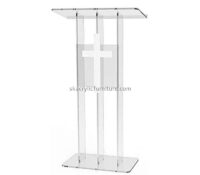 Lucite fruniture supplier custom acrylic church podium AP-1256