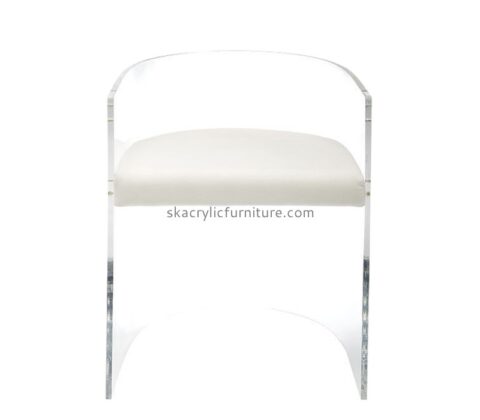 China acrylic manufacturer custom plexiglass armchair for living bed room AC-061