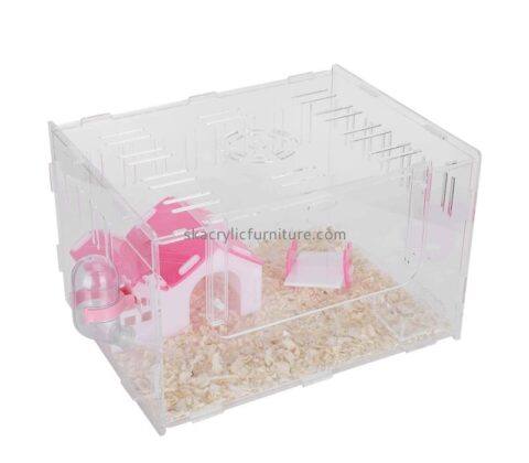 China perspex manufacturer custom acrylic small pet cage AB-053